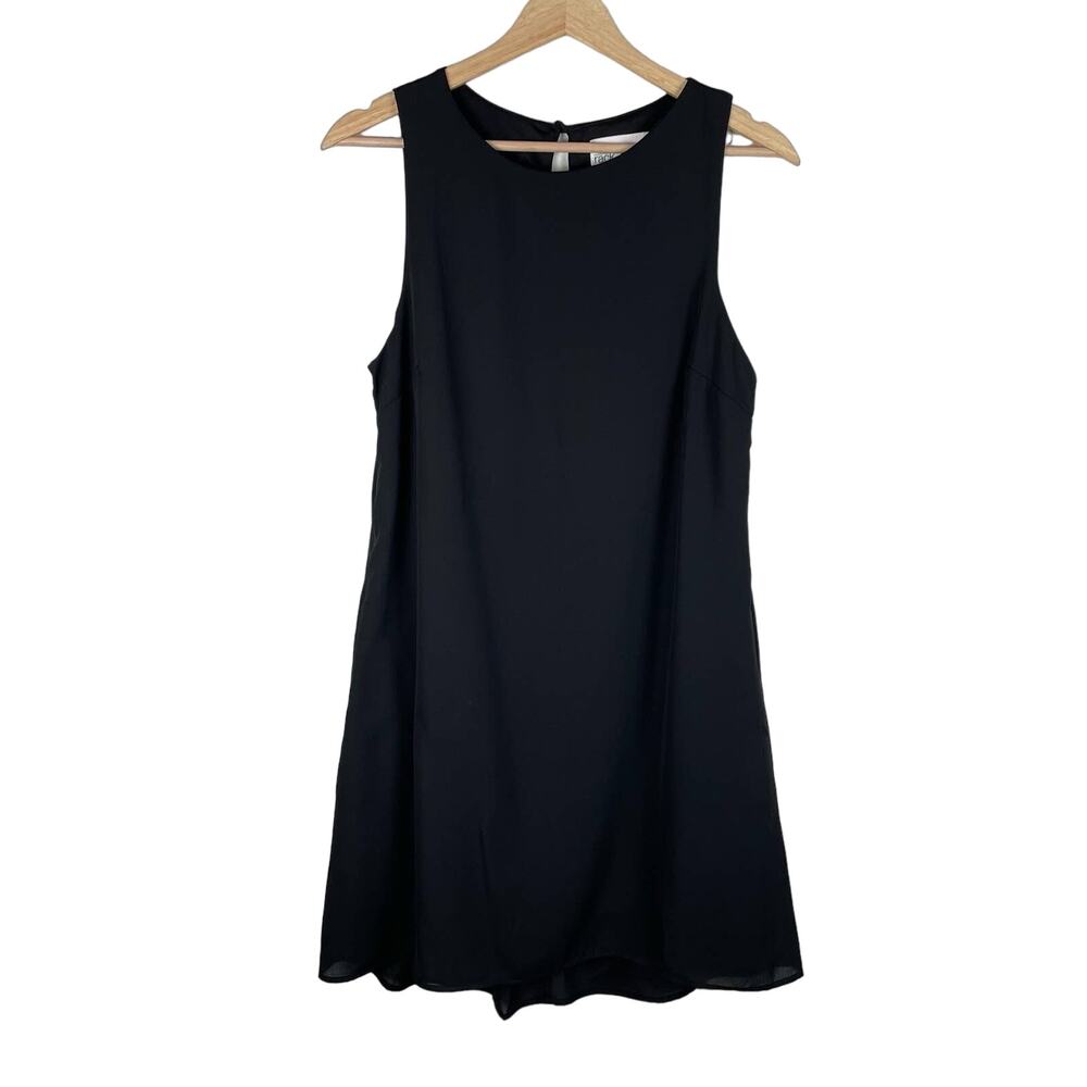 Nordstrom Rack Black A-Line Mini Dress Size S LBD Classic Minimalist Party
